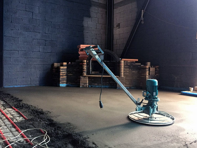Полусухая стяжка пола, механизированная стяжка